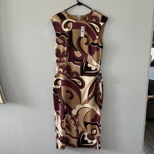 Elegant Multicolor Sleeveless Dress